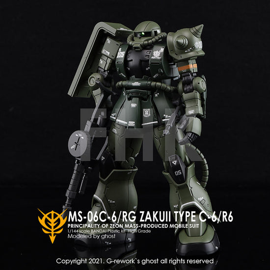 G-REWORK - [HG] GTO MS-06C/R6 Zaku II (Water Decal)